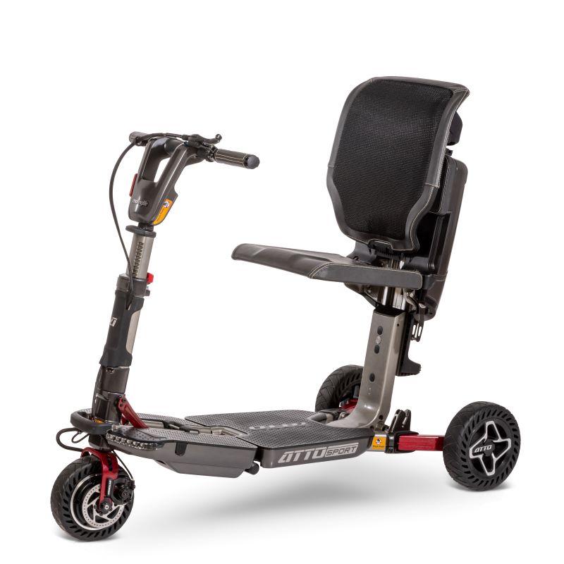 Atto Folding Mobility  Scooter Backrest for Maximal commutability 